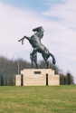 Horse and Groom Statue at Newmarket - 2005